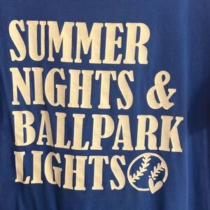 Bella Canvas Blue Tee with White Graphic